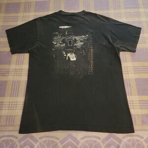 Vtg No Fear T Shirt Motocross McGARTH Jeremy Into The Black 90s Rare Faded